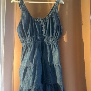 Gap Blue Denim Sleeveless Dress